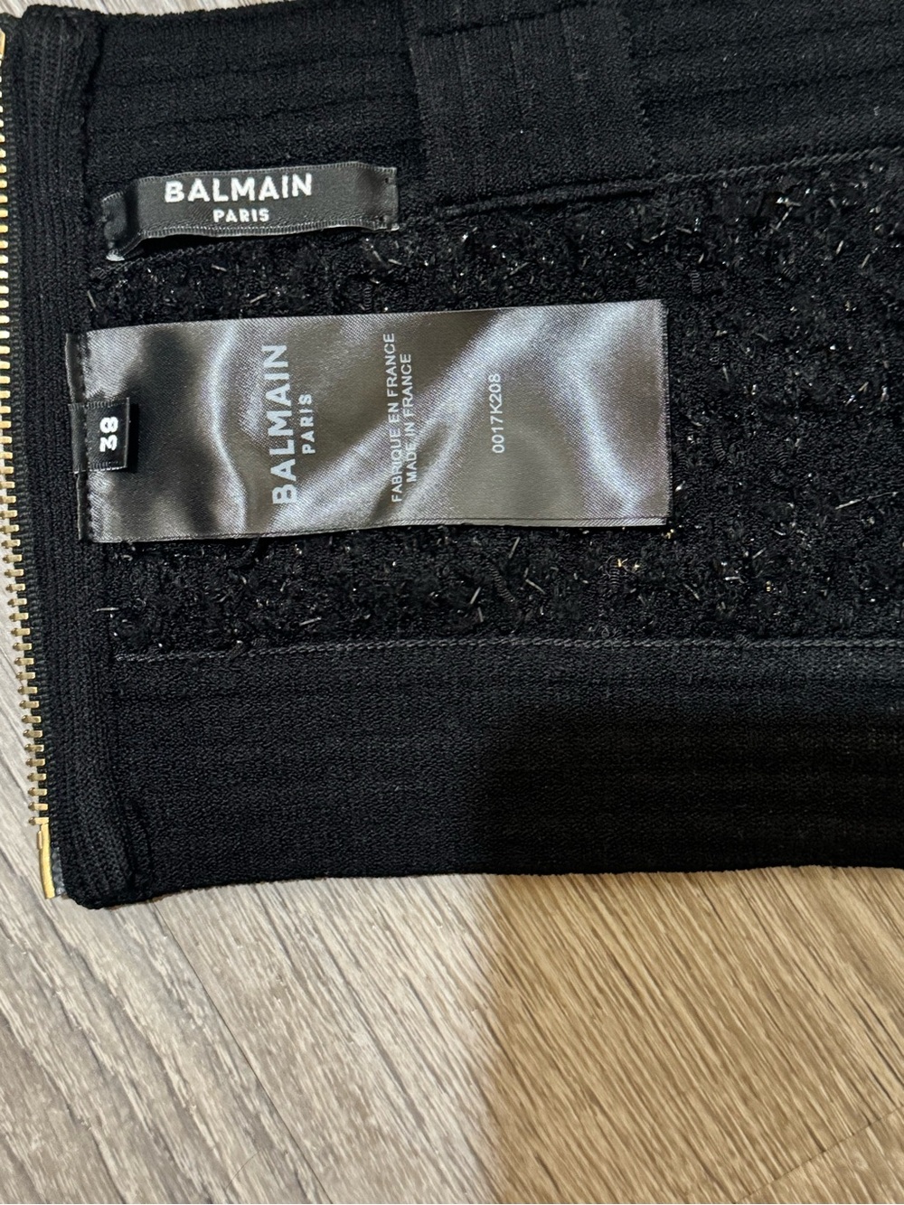 Balmain Black bralette